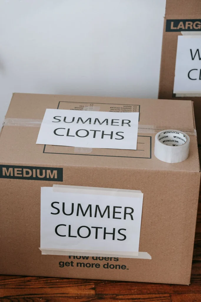 Parcel preparation kit — illustrative product photography