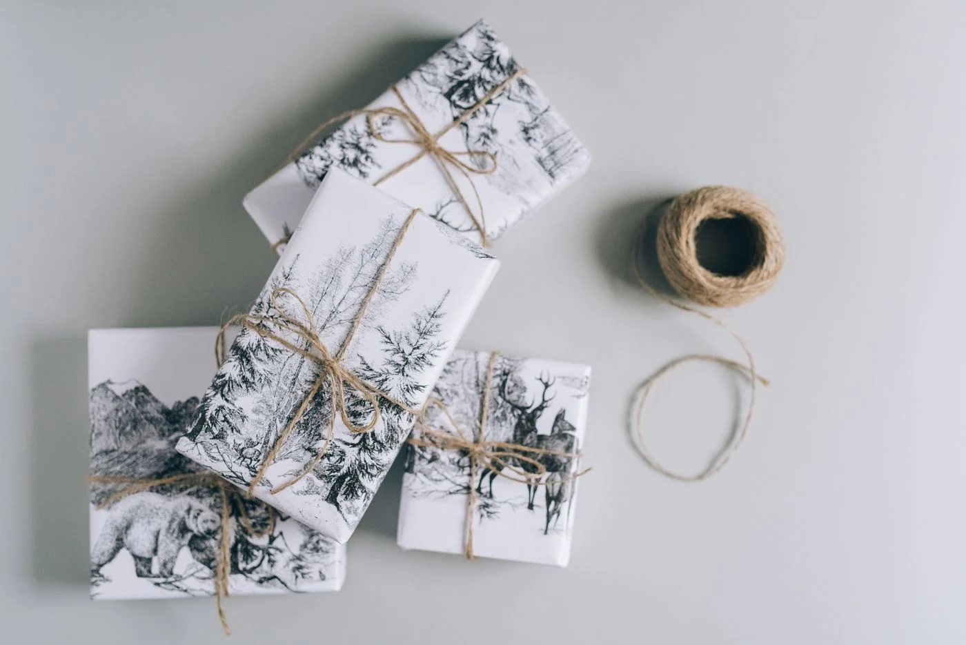 Gift wrapping kit — illustrative product photography